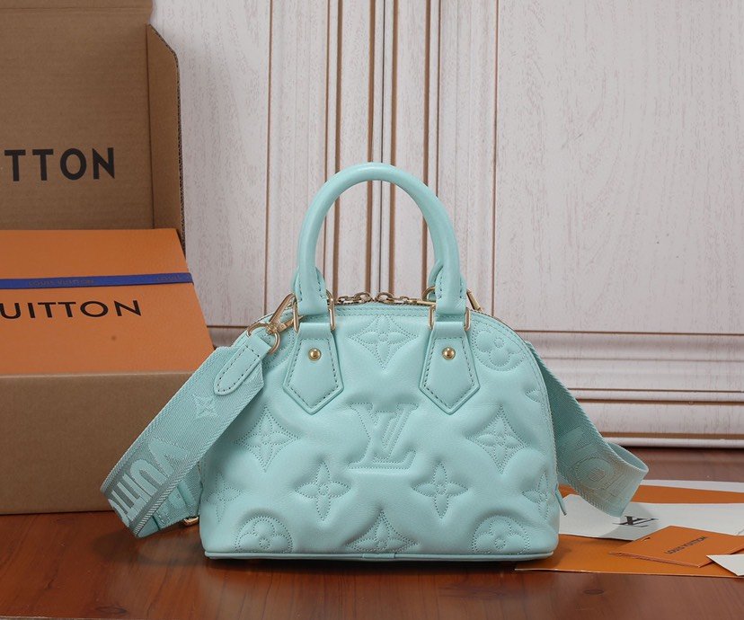 Replica Louis Vuitton Alma BB Bag Vert d-Eau Green LV M20855