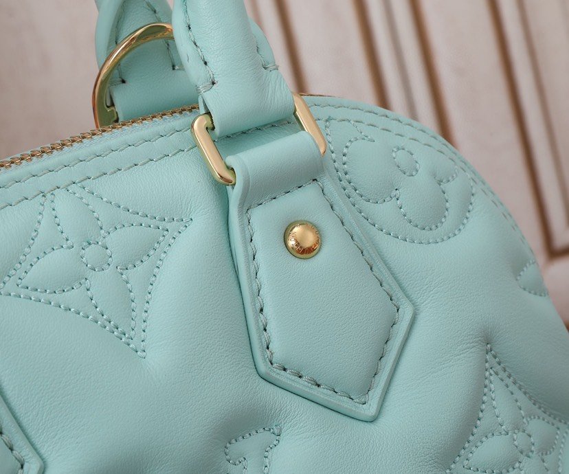 Replica Louis Vuitton Alma BB Bag Vert d-Eau Green LV M20855