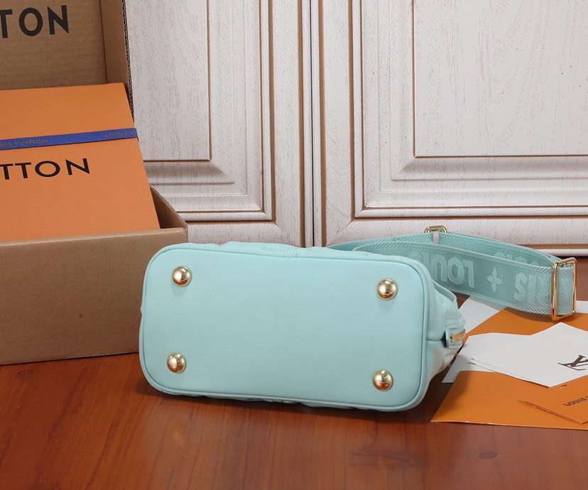 Replica Louis Vuitton Alma BB Bag Vert d-Eau Green LV M20855