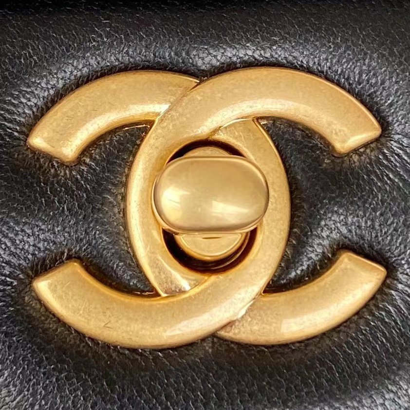 a159020fef8fb69d703acec16579723b.jpg Replica Chanel Lambskin Mini 1:1 Mirror Flap Bag With Top Handle UK Black As2431