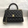 UK Replica Chanel Inspired Coco Handle Black 24*14*10Cm A92990