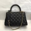 UK Replica Chanel Inspired Coco Handle Black 24*14*10Cm A92990