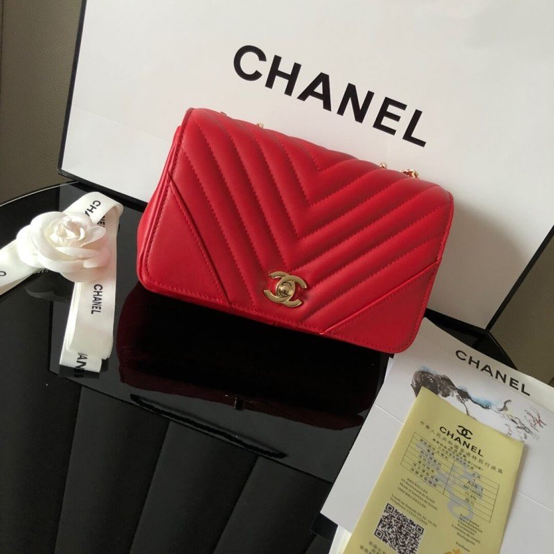 Replica Chanel Calfskin Mini Flap  Bag A91586