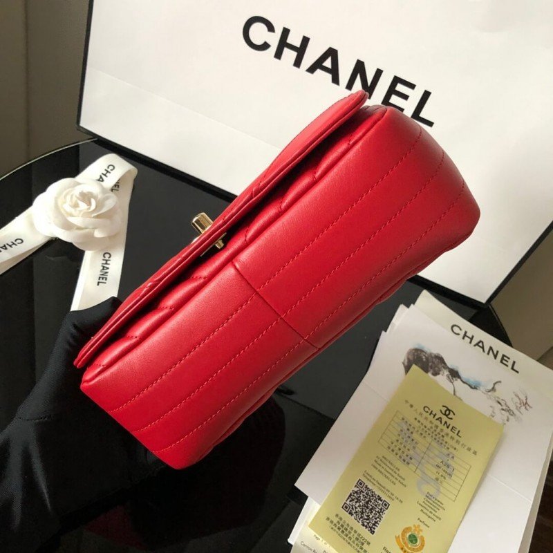 Replica Chanel Calfskin Mini Flap  Bag A91586