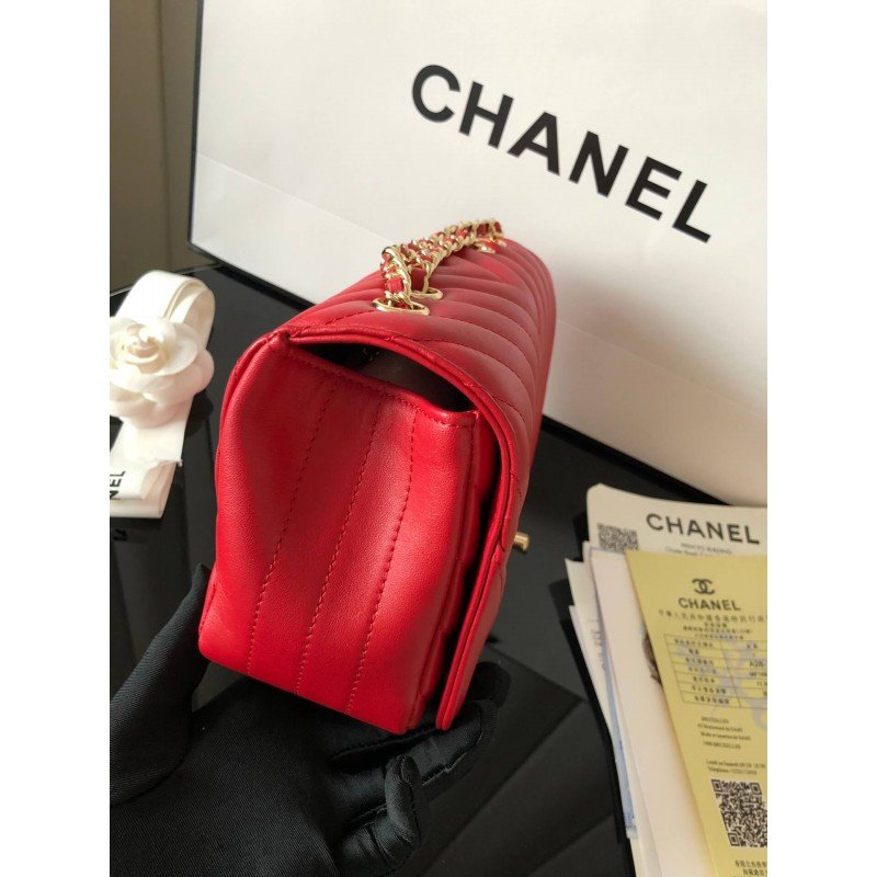 Replica Chanel Calfskin Mini Flap  Bag A91586