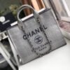 Replica Chanel Deauville Tote  38Cm Canvas Bag Luxury A66941 Ash Grey
