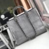 Replica Chanel Deauville Tote  38Cm Canvas Bag Luxury A66941 Ash Grey