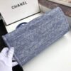 Replica Chanel Deauville Tote Best 38Cm Canvas 1:1 Mirror Bag A66941 Blue Jacquard