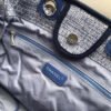 Replica Chanel Deauville Tote Best 38Cm Canvas 1:1 Mirror Bag A66941 Blue Jacquard
