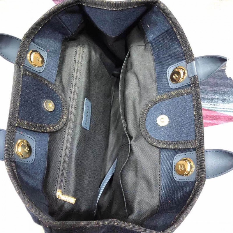 chanel-deauville-tote-38cm-canvas-bag-a66941-denim-bluegold-7.jpg Replica Chanel Deauville Tote High 38Cm Cheap Canvas Bag A66941 Denim Blue/Gold