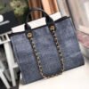 chanel-deauville-tote-38cm-canvas-bag-a66941-grey-blue-1.jpg Replica Chanel Deauville Tote Copy 38Cm Canvas Bag A66941 1:1 Mirror Grey Blue