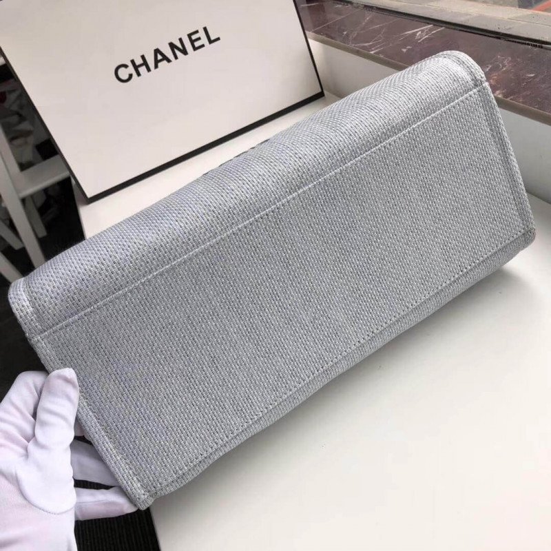 chanel-deauville-tote-38cm-canvas-bag-a66941-light-greyblack-5.jpg Replica Chanel Deauville Tote Replicas 38Cm UK Canvas Bag A66941 Light Grey/Black