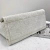 Replica Chanel Deauville Tote 38Cm Copy Canvas Bag Replicas A66941 White/Gold