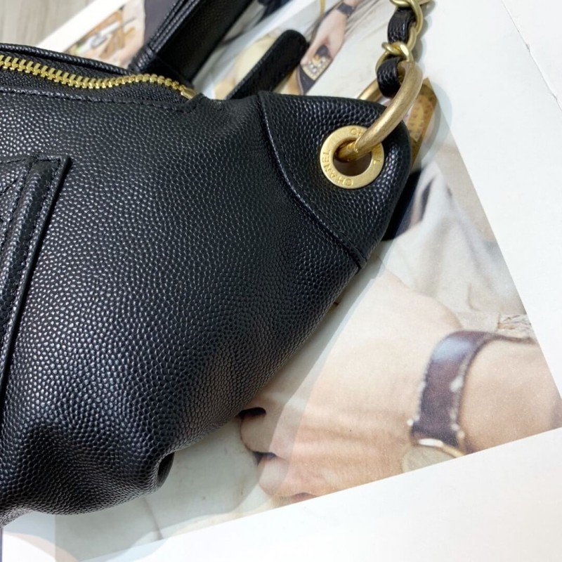 Replica Chanel Quilted Caviar 1:1 Mirror Clafskin 7 Star Waist Bag S0929