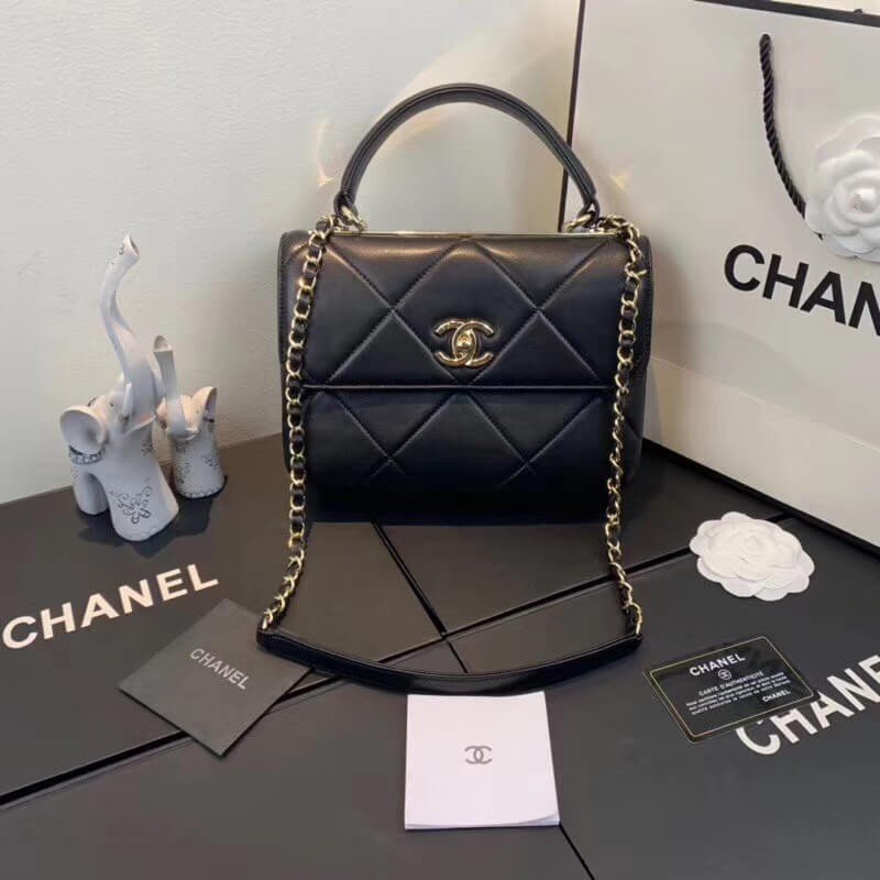 Replica 1:1 Mirror Chanel Small Best Flap Bag With Top Handle A92236
