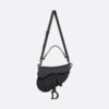 Replica Dior M0446 Dior Saddle Bag M0447 Black Ultramatte Calfskin