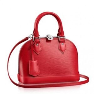 Replica Louis Vuitton Epi Alma BB Bag With Jacquard Strap M57426 BLV163