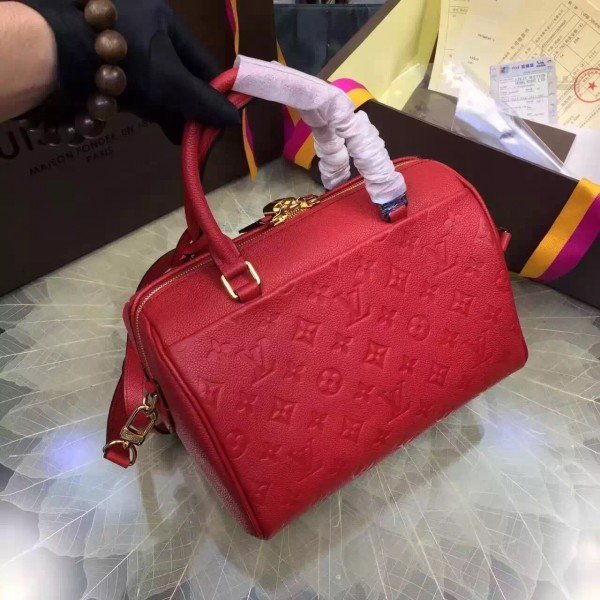 Replica Louis Vuitton Speedy Bandouliere 25 Monogram Empreinte M42399 BLV553