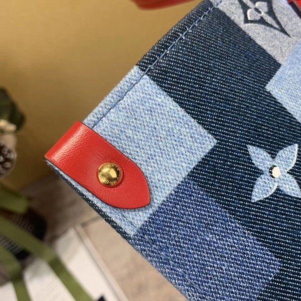 Replica Louis Vuitton Onthego GM Bag Monogram Denim M44992 BLV479