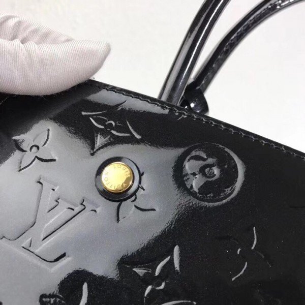 Replica Louis Vuitton Montaigne MM Bag Monogram Vernis M50168 BLV605