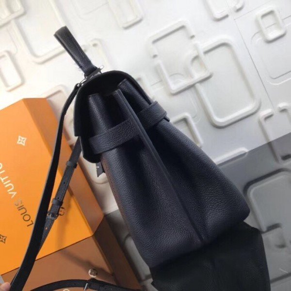 Replica Louis Vuitton Black Lockme Ever Bag M51395 BLV735