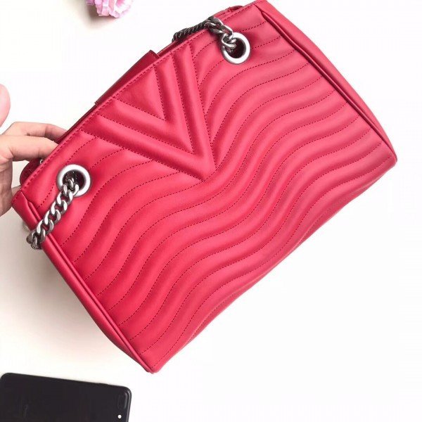 Replica Louis Vuitton Red New Wave Chain Tote M51497 BLV647