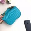 Replica Louis Vuitton Turquoise New Wave Chain Bag PM M51936 BLV643
