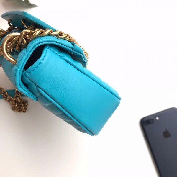 Replica Louis Vuitton Turquoise New Wave Chain Bag PM M51936 BLV643
