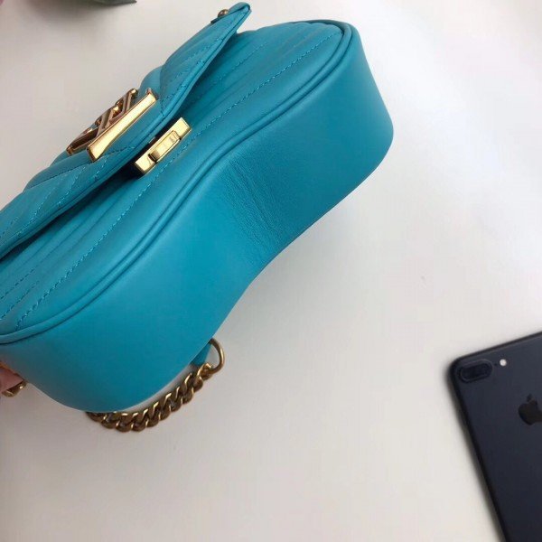 Replica Louis Vuitton Turquoise New Wave Chain Bag PM M51936 BLV643