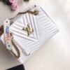 Replica Louis Vuitton White New Wave Chain Tote M51978 BLV649