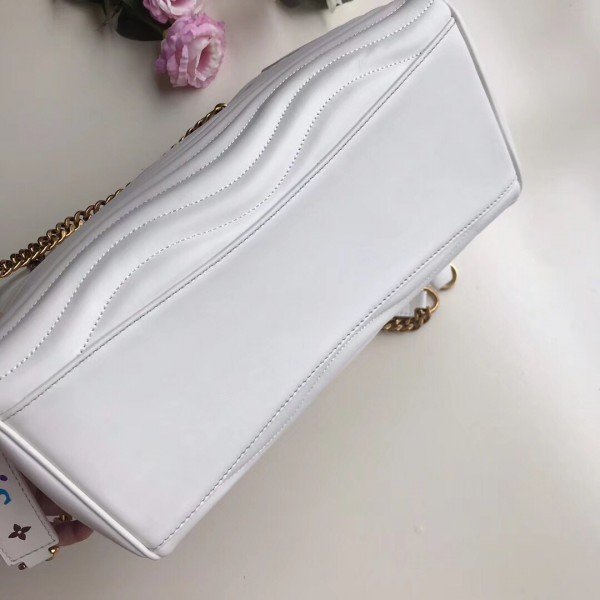 Replica Louis Vuitton White New Wave Chain Tote M51978 BLV649