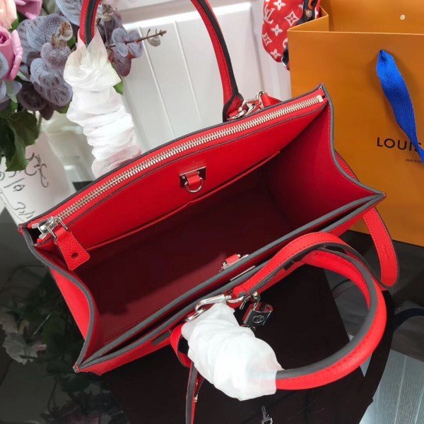 Replica Louis Vuitton Red City Steamer MM Bag M53015 BLV788