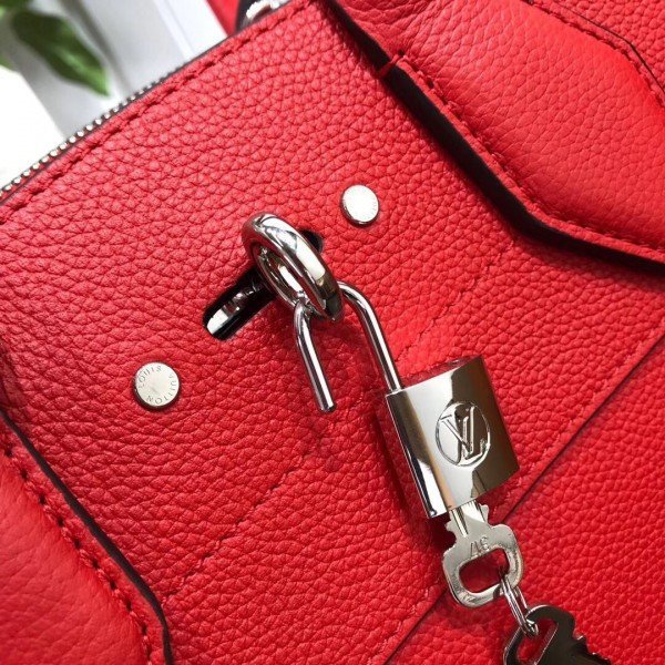 Replica Louis Vuitton Red City Steamer MM Bag M53015 BLV788