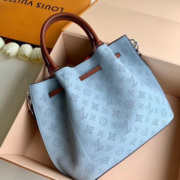 Replica Louis Vuitton Girolata Bag Mahina Leather M53154 BLV269