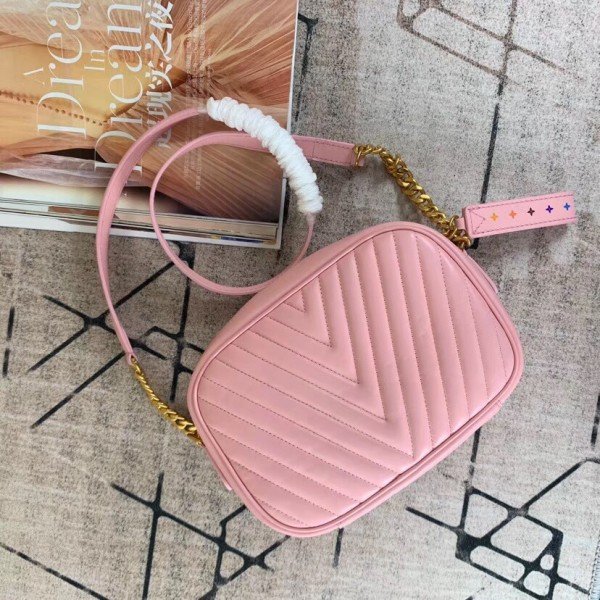 Replica Louis Vuitton Pink New Wave Camera Bag M53683 BLV651