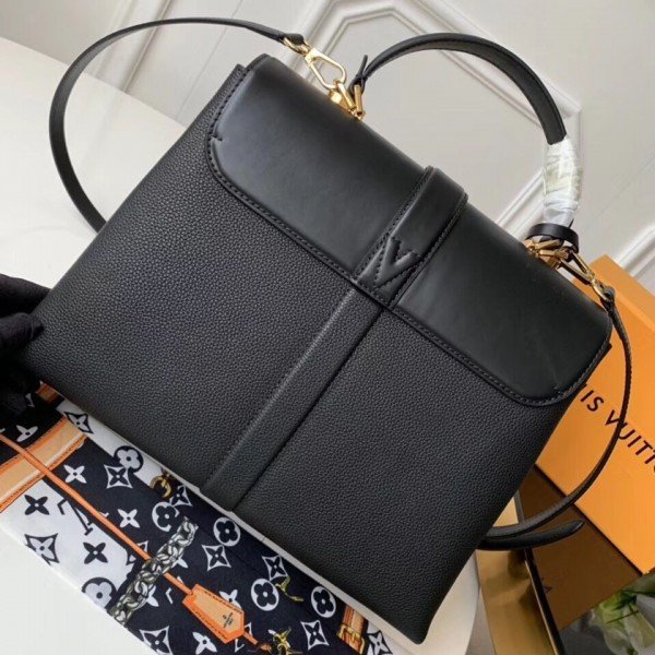 Replica Louis Vuitton Black Rose des Vents MM Bag M53816 BLV747