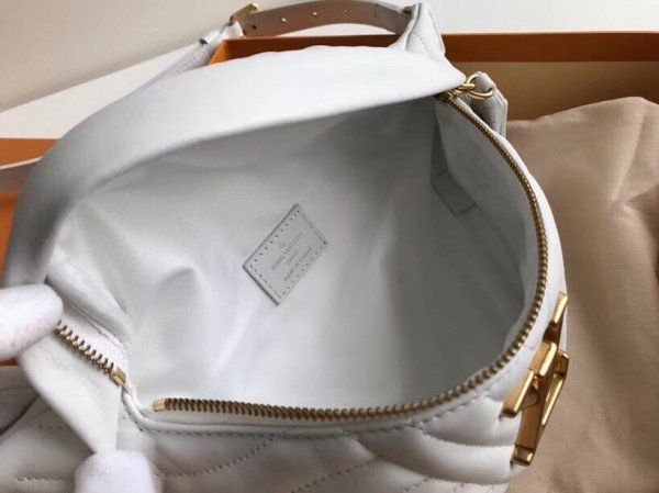 Replica Louis Vuitton White New Wave Bum Bag M53861 BLV638