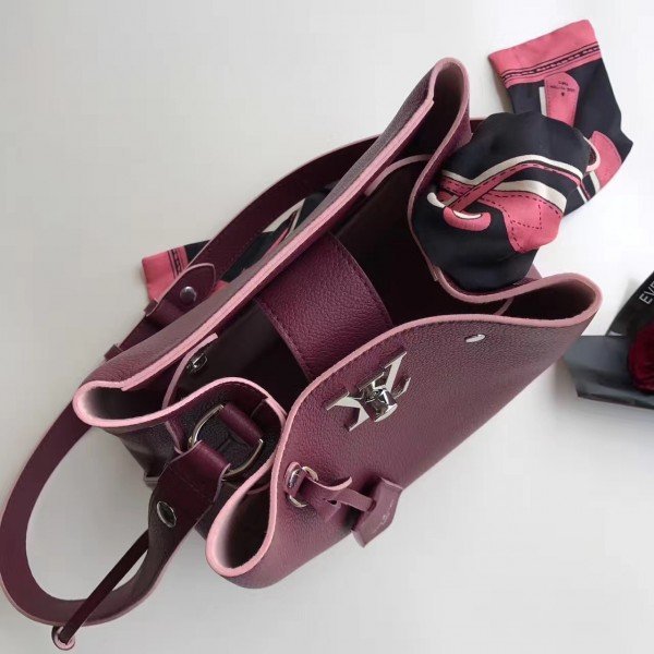 Replica Louis Vuitton Bordeaux Lockme Bucket Bag M54680 BLV761