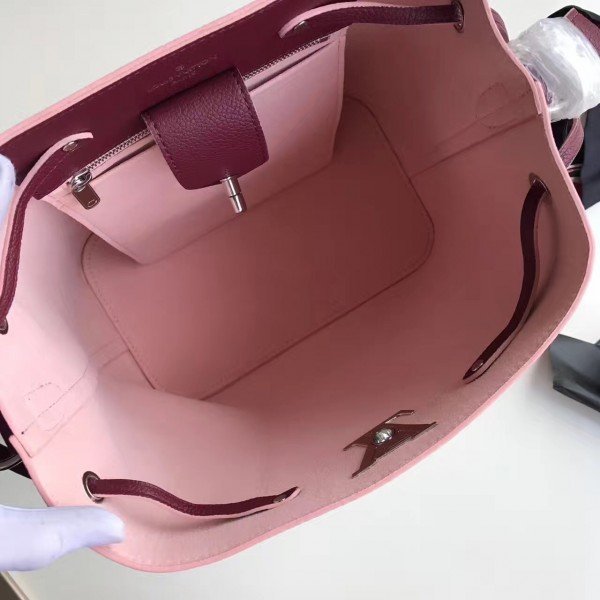 Replica Louis Vuitton Bordeaux Lockme Bucket Bag M54680 BLV761