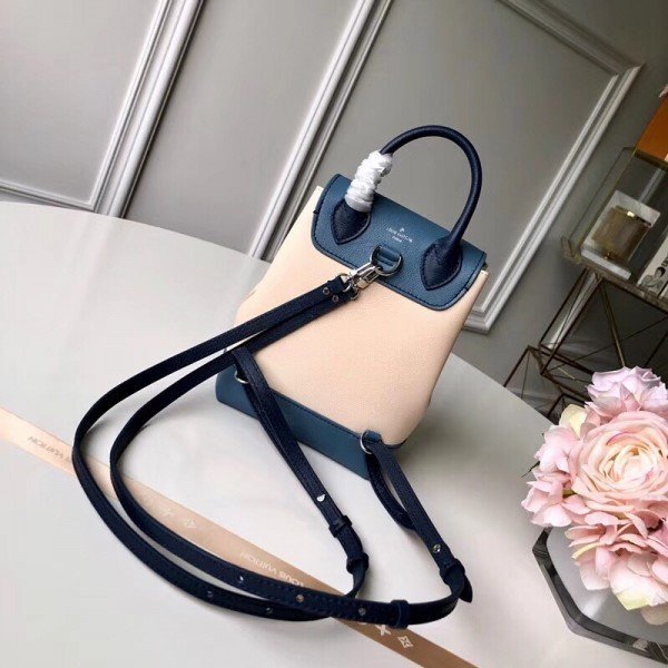 Replica Louis Vuitton Blue Jean Lockme Mini Backpack M55017 BLV027