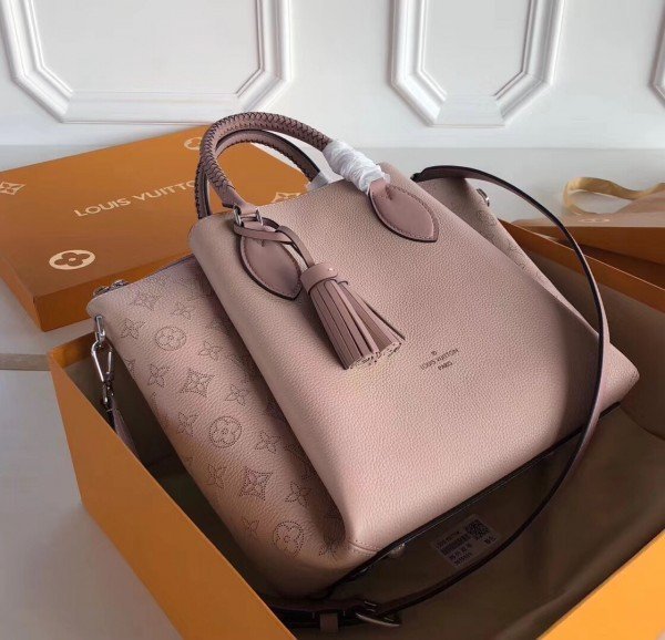 Replica Louis Vuitton Magnolia Haumea Bag Mahina Leather M55030 BLV272