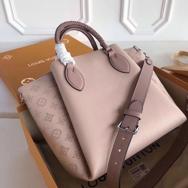 Replica Louis Vuitton Magnolia Haumea Bag Mahina Leather M55030 BLV272