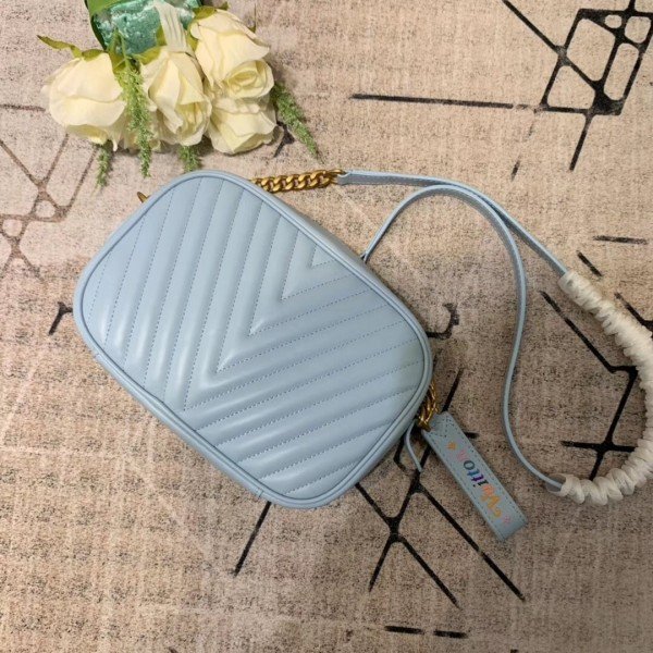 Replica Louis Vuitton Bleu Porcelaine New Wave Camera Bag M55329 BLV635