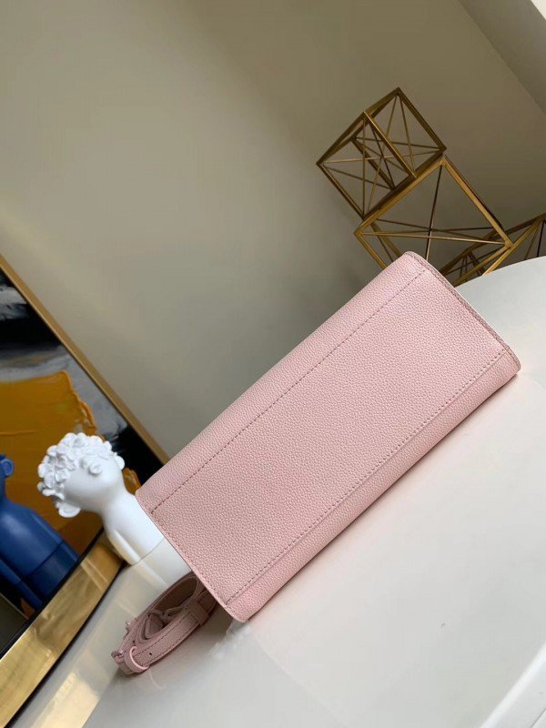 Replica Louis Vuitton White Lockme Tote PM Bag M55818 BLV779