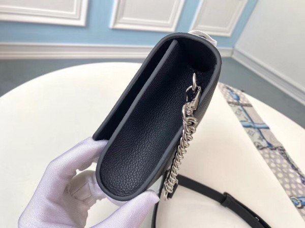 Replica Louis Vuitton Black Lockme Clutch M56087 BLV693