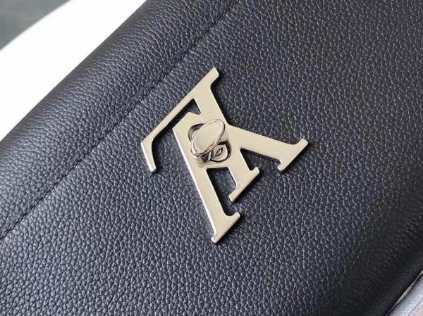 Replica Louis Vuitton Black Lockme Clutch M56087 BLV693
