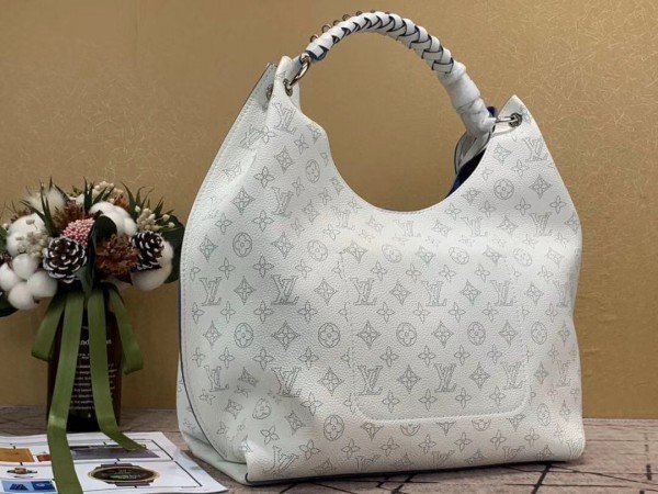 Replica Louis Vuitton Carmel Hobo Bag Mahina Leather M56203 BLV235