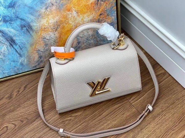 Replica Louis Vuitton Twist One Handle PM Greige Bag M57214 BLV675