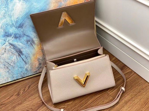 Replica Louis Vuitton Twist One Handle PM Greige Bag M57214 BLV675