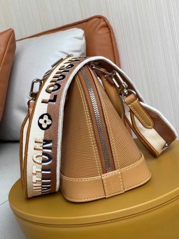 Replica Louis Vuitton Epi Alma BB Bag With Jacquard Strap M57540 BLV164